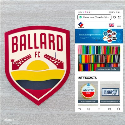 Huy hiệu truyền nhiệt silicon 3D chức năng NFC